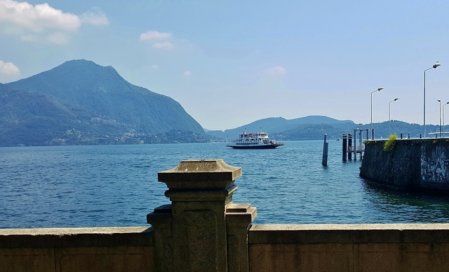 Auto ferry between Laveno and Intra
